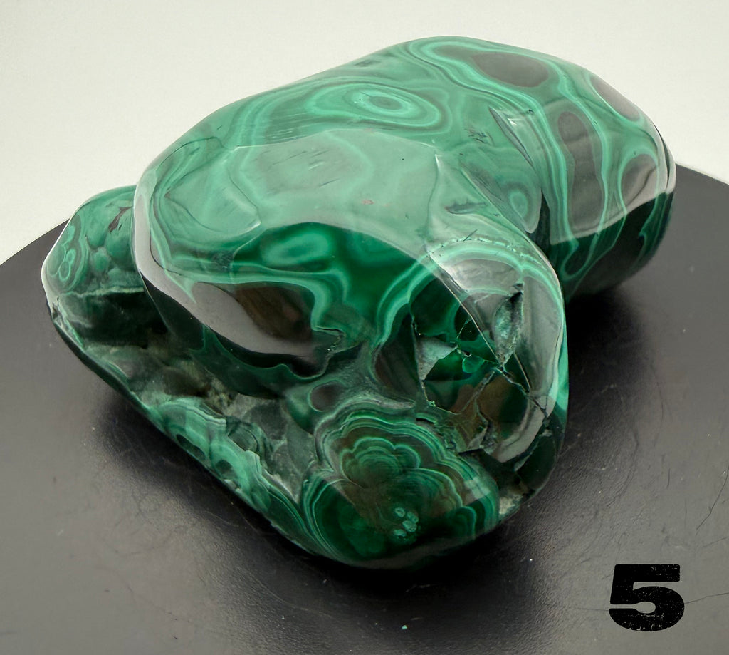 Malachite (polished) from the Democratic Republic of Congo