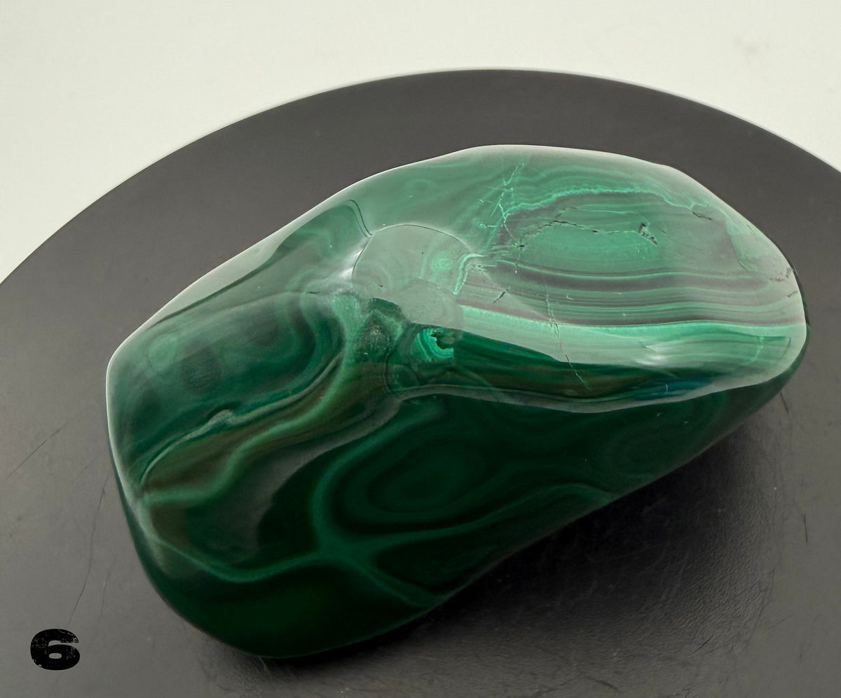 Malachite (polished) from the Democratic Republic of Congo