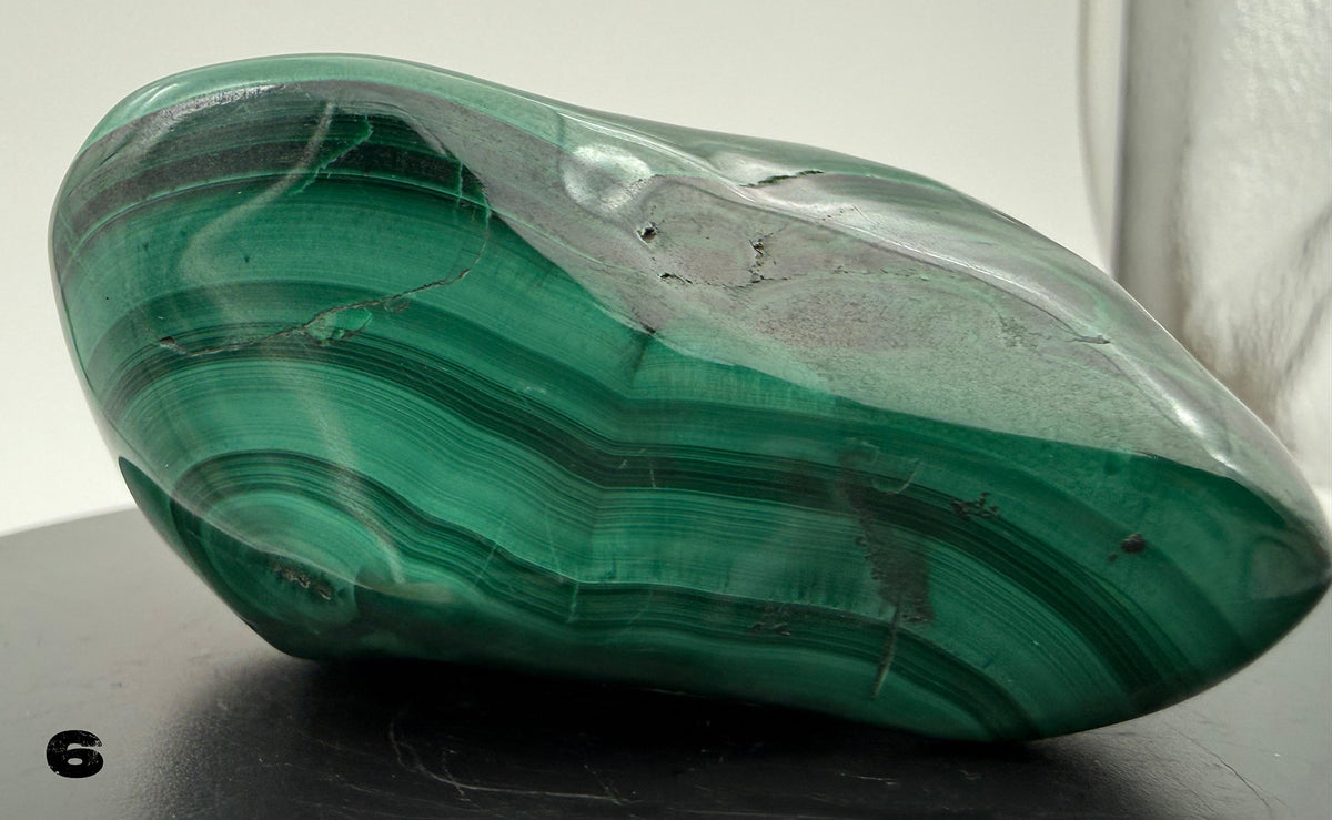 Malachite (polished) from the Democratic Republic of Congo