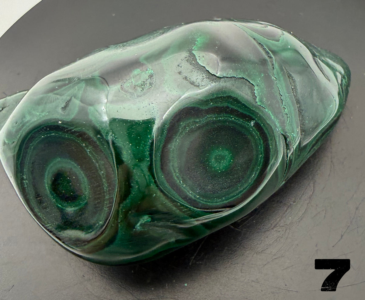Malachite (polished) from the Democratic Republic of Congo