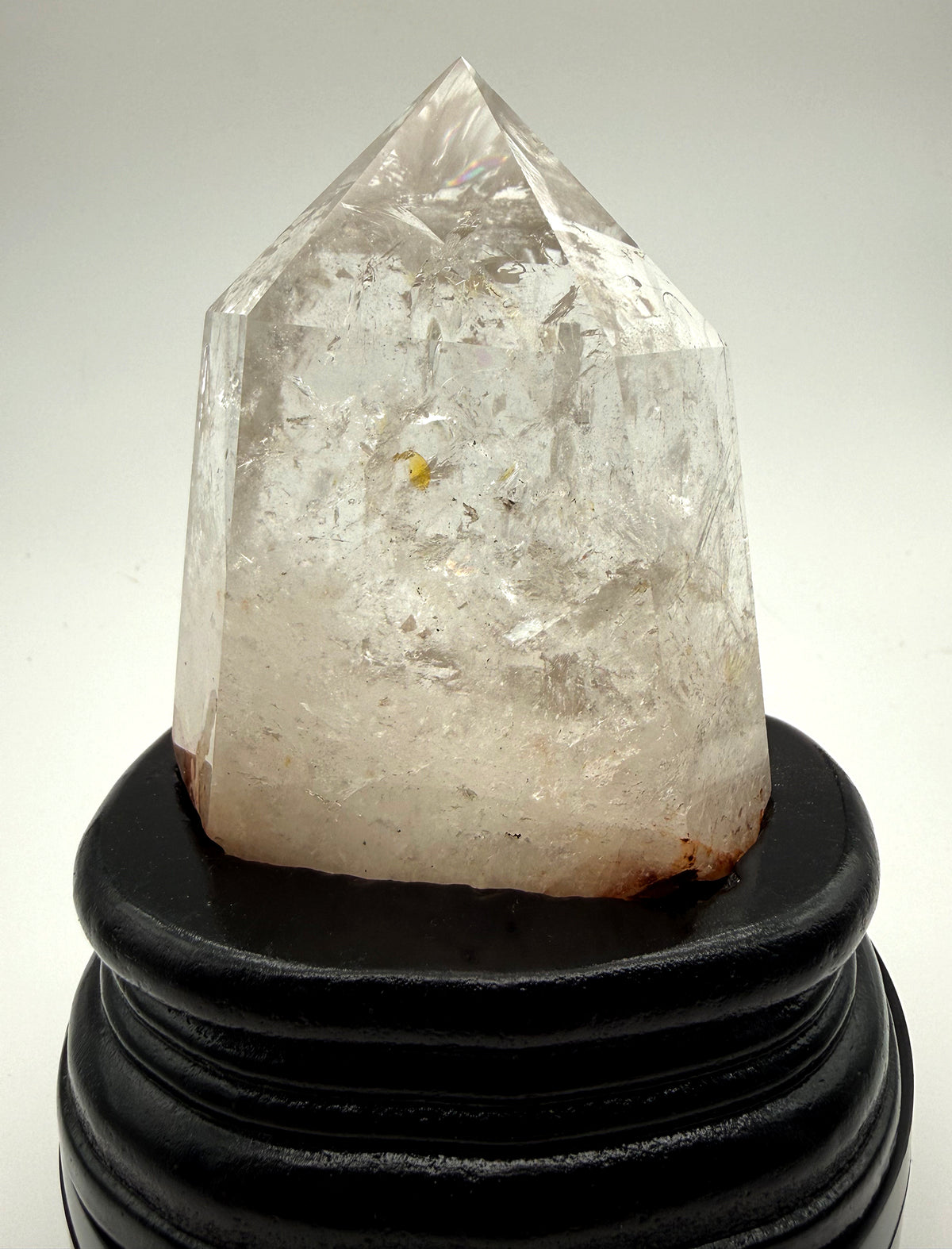 Quartz Root, Polished w/ Wooden Hand carved Stand QP01092526