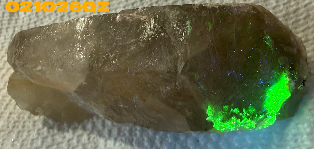 Quartz - Smoky Quartz/Hyalite Opal from Namibia, Erongo Mountains 021026QZ