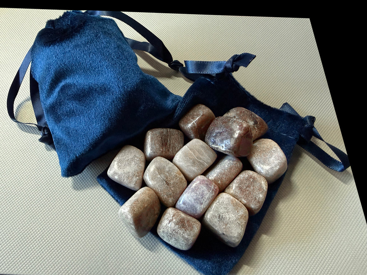 Lepidolite from Brazil - Tumbled (half pound lots)