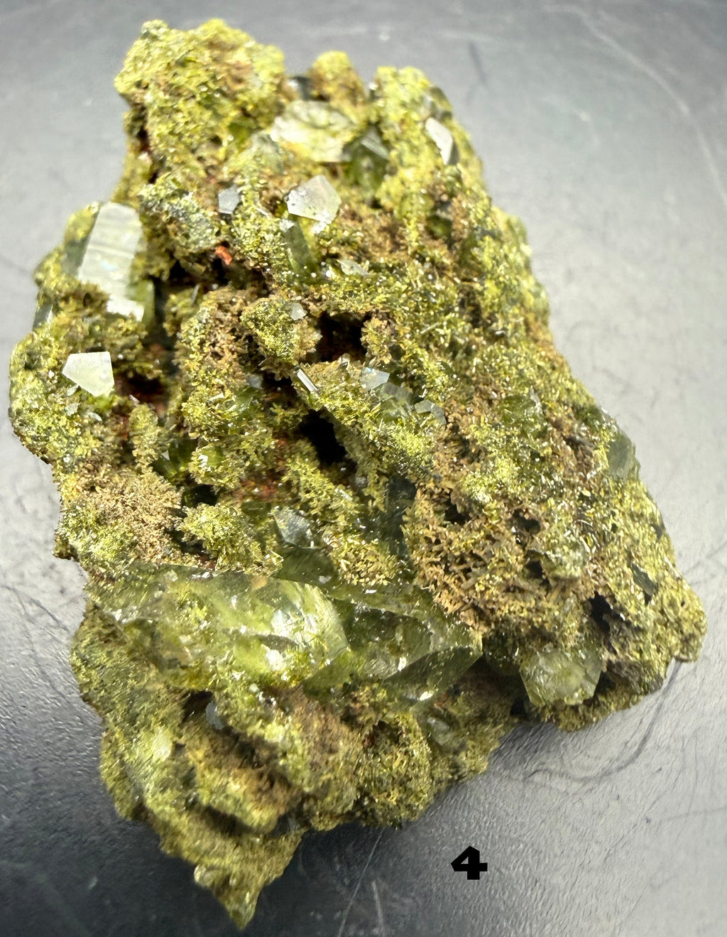 Epidote - Epidote with Quartz from Pakistan