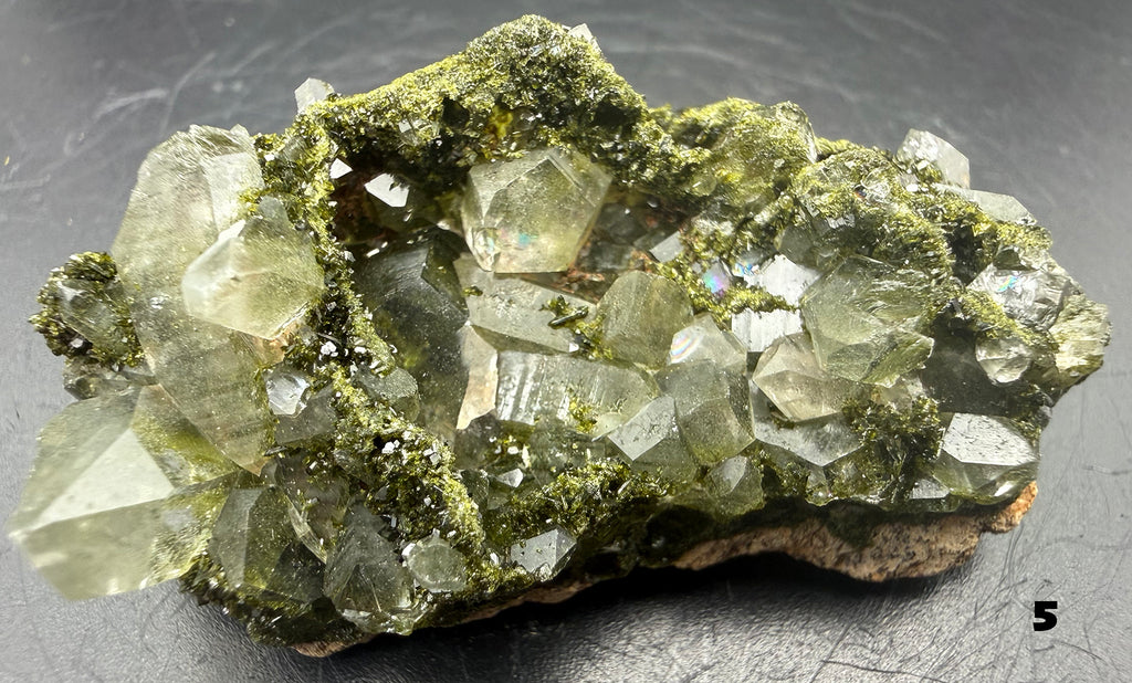 Epidote - Epidote with Quartz from Pakistan