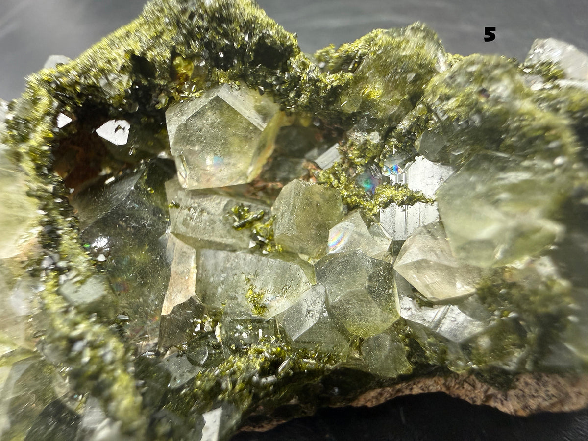 Epidote - Epidote with Quartz from Pakistan