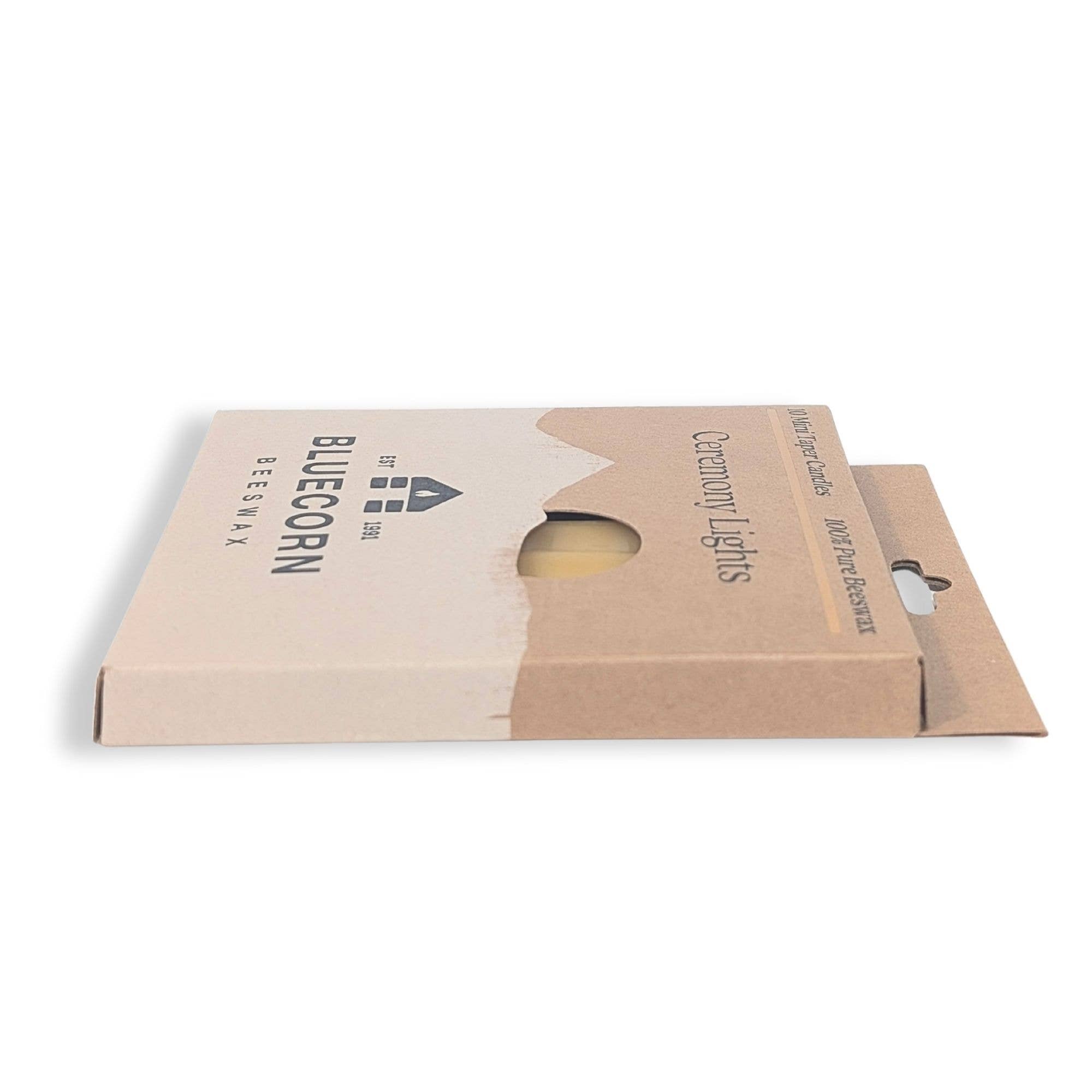 Mini Beeswax Taper Candles - 10-Pack Chime Candles