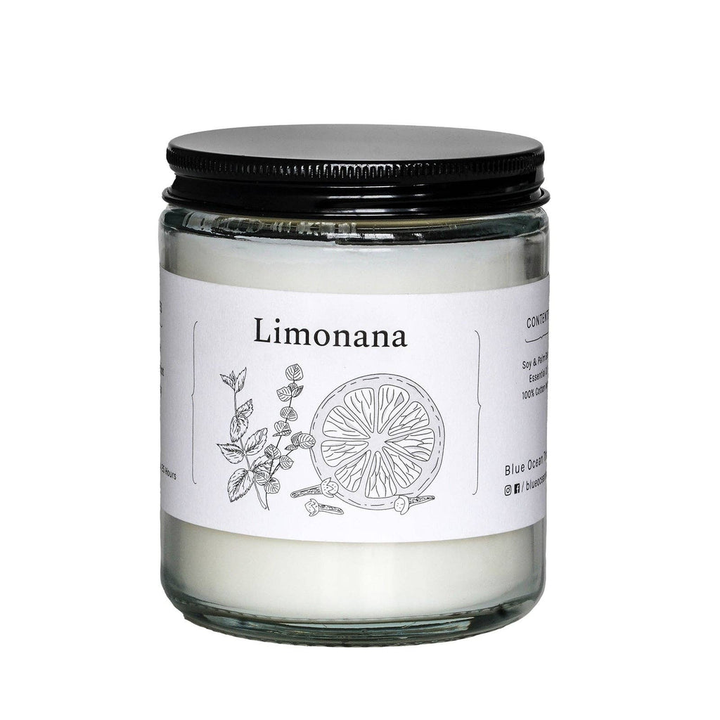 Limonana Soy& Palm wax Jar Candle