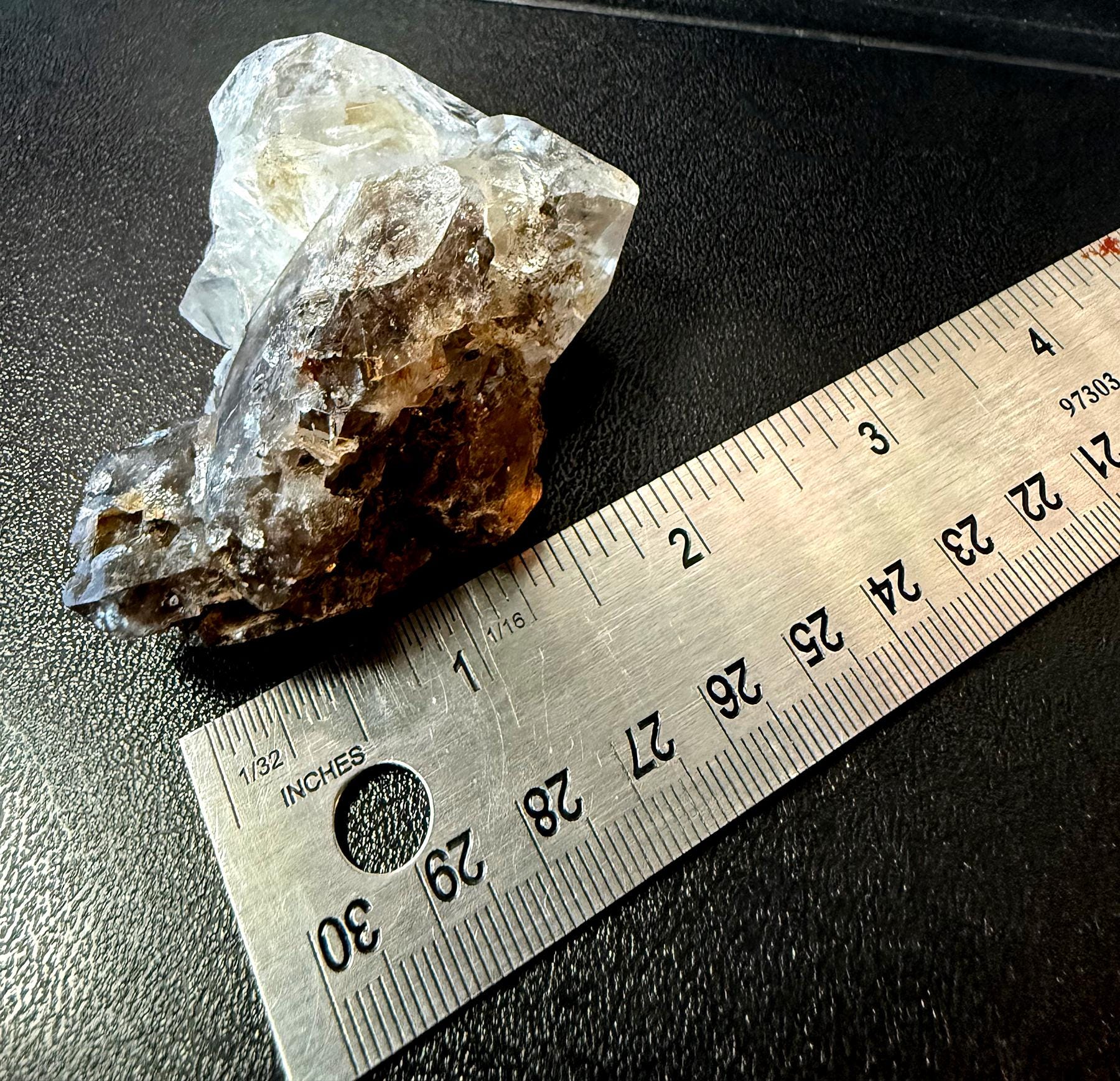 Smoky Quartz and Herkimer Diamond Duo, from NY