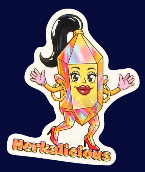 Herkimer Diamond Stickers - For all the HerkHeads!