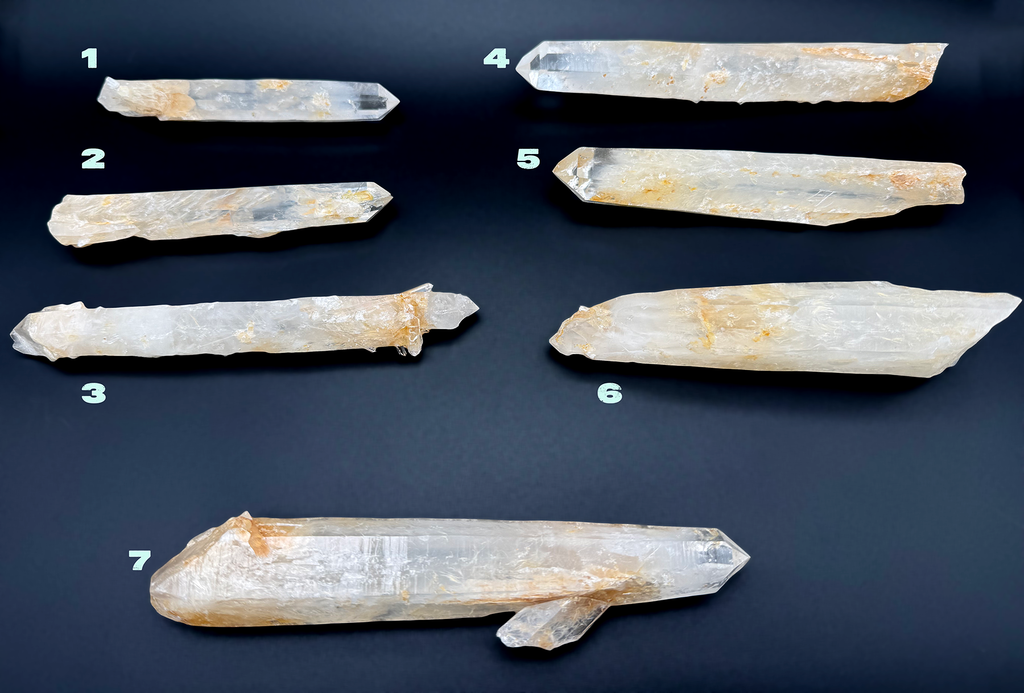 Quartz - Smoky Blue Quartz wands from Boyacá, Colombia (Lot 2 101526)