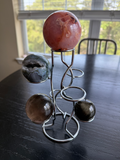 Sphere/Egg Stand/Holder, 7 Egg Display, 1.375" Diameter