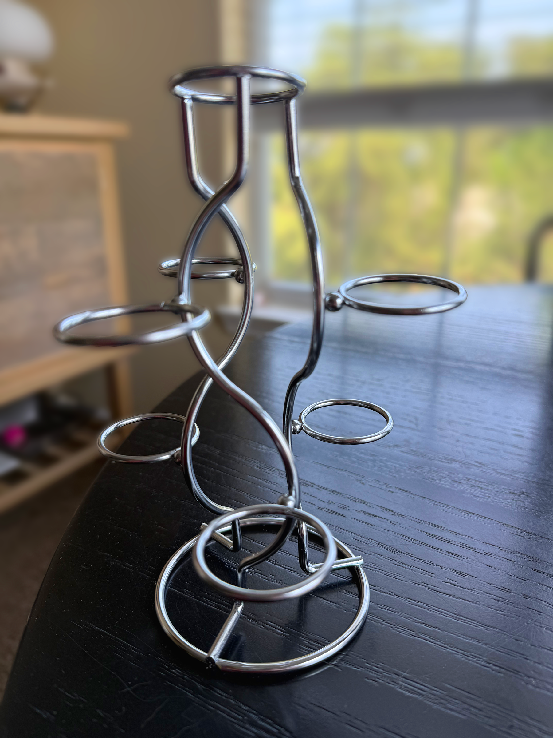 Sphere/Egg Stand/Holder, 7 Egg Display, 1.375" Diameter