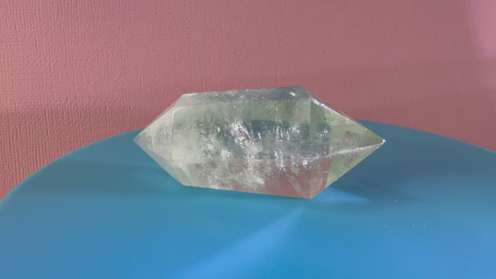 Cut and Polished Double-Terminated Quartz Point Cystals selection
