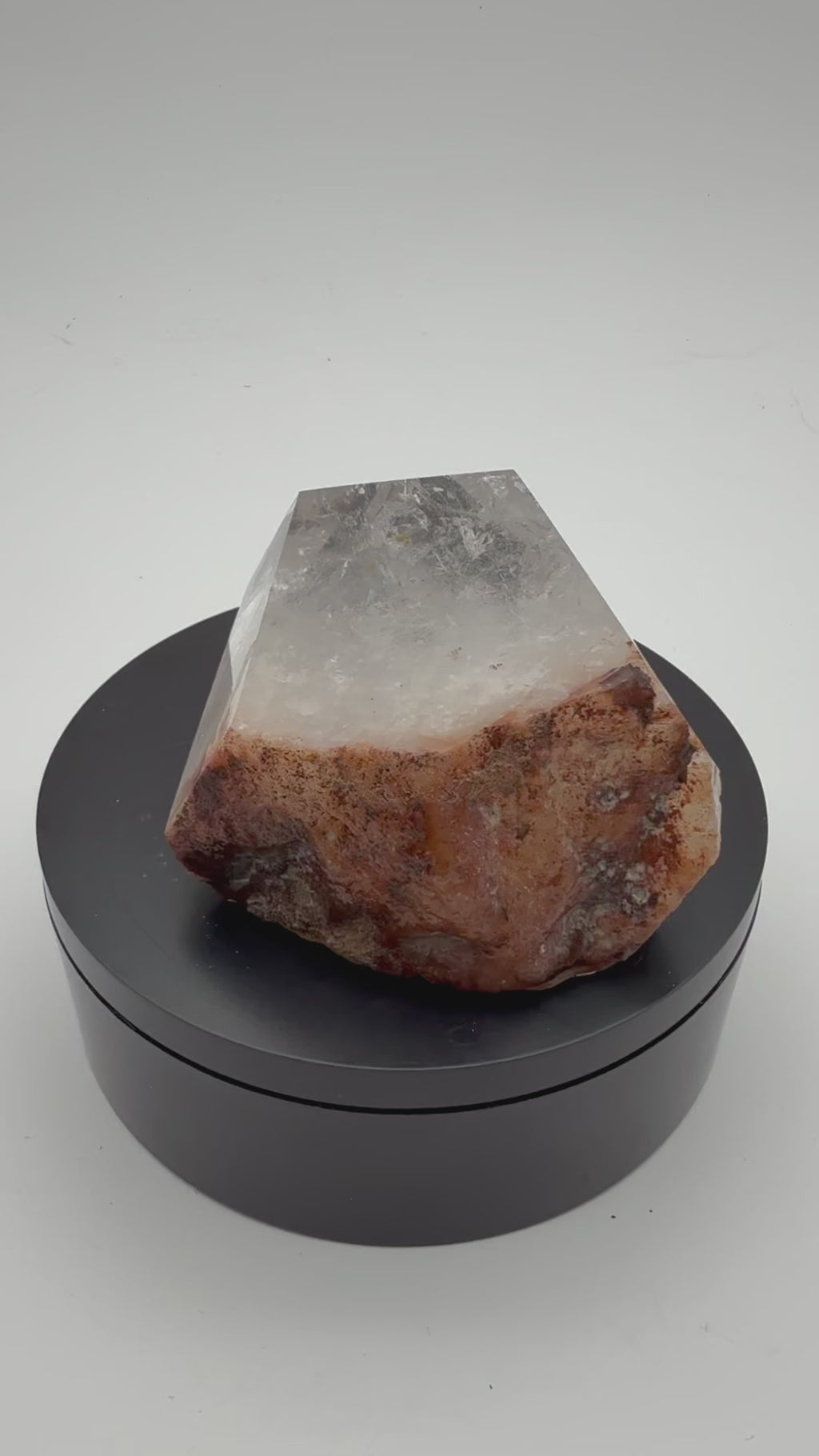 Quartz Root, Polished w/ Wooden Hand carved Stand QP01092526